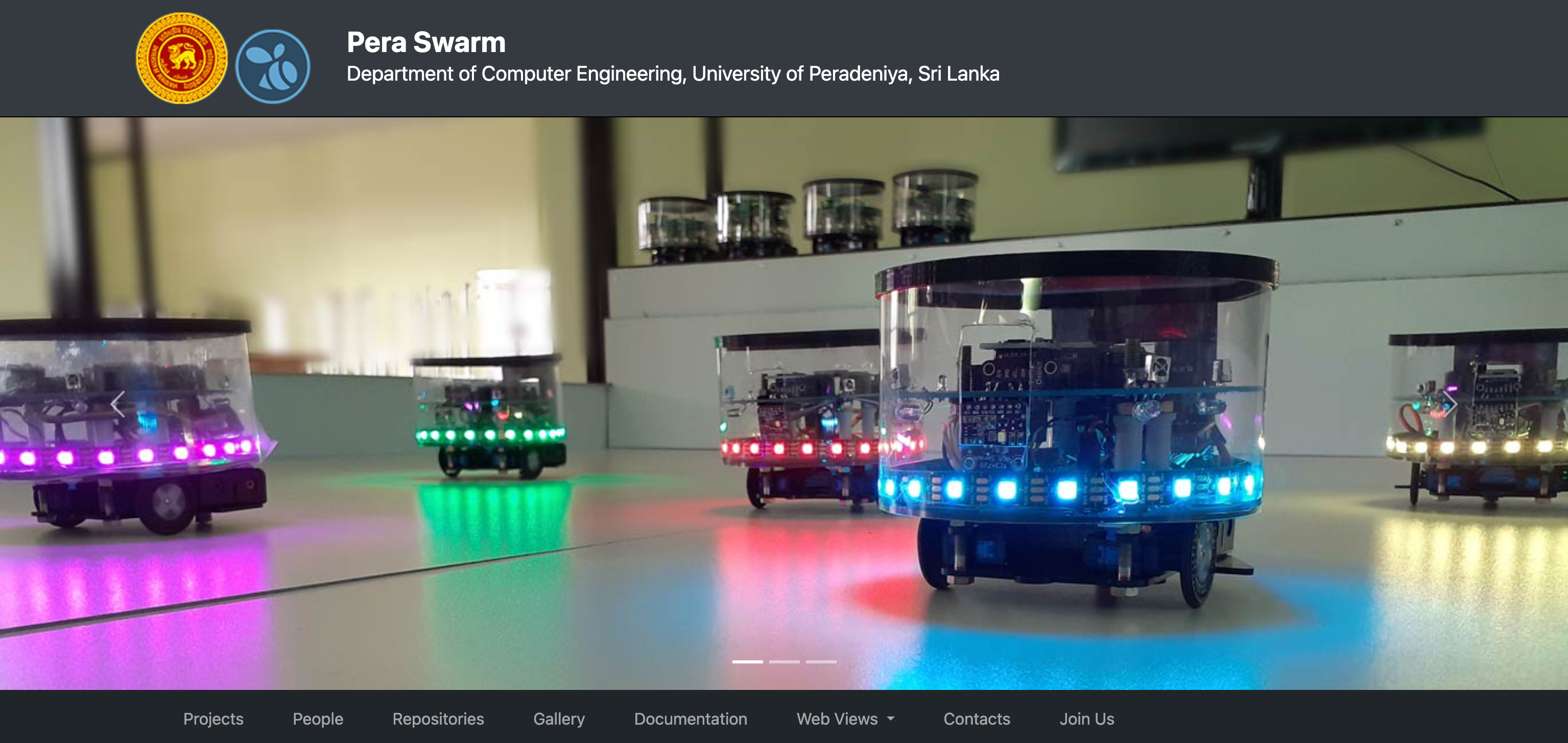 Website Launch: pera-swarm.ce.pdn.ac.lk
